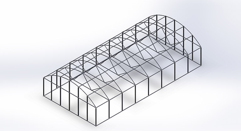 High Tech Temperature Control Greenhouse