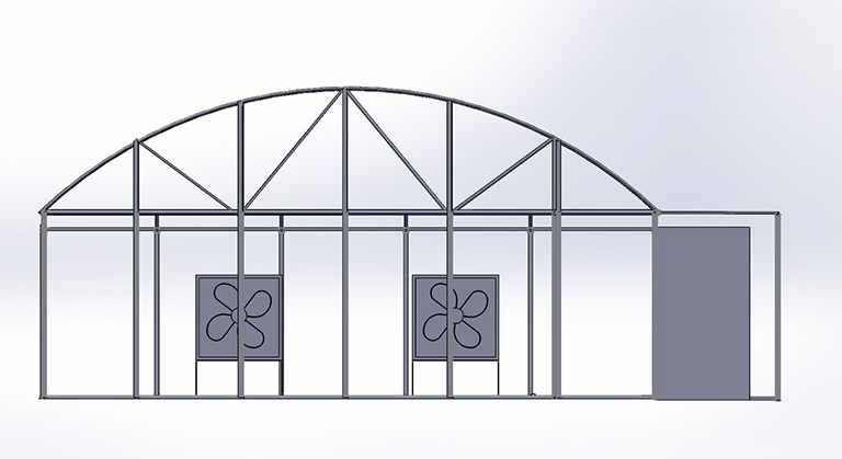 High Tech Temperature Control Greenhouse
