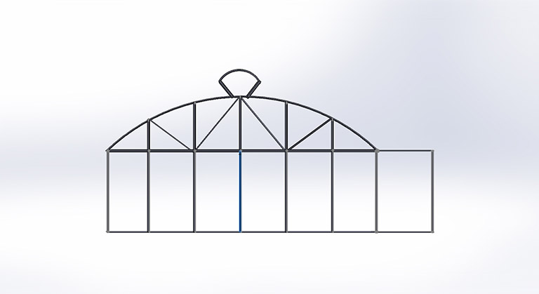 High Tech Temperature Control Greenhouse