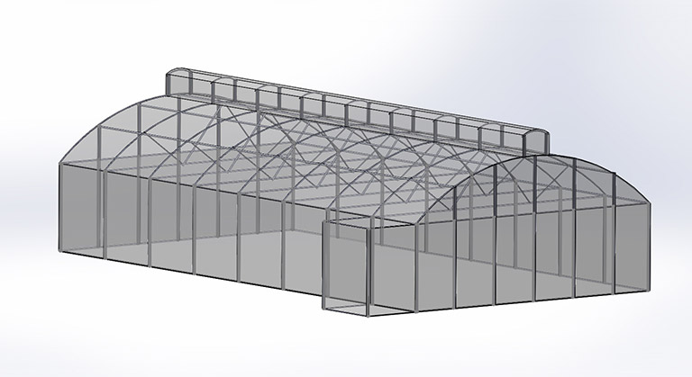 High Tech Temperature Control Greenhouse
