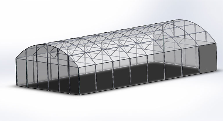 High Tech Temperature Control Greenhouse