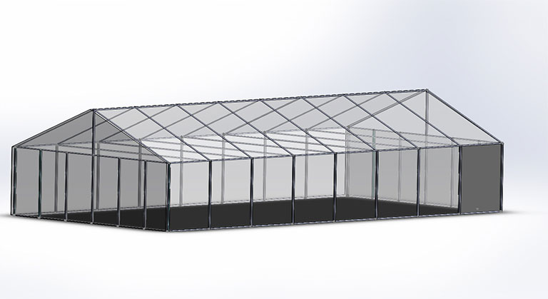 High Tech Temperature Control Greenhouse