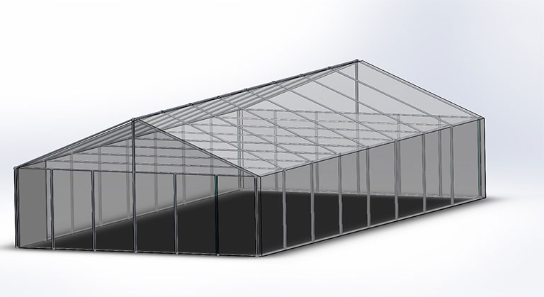 High Tech Temperature Control Greenhouse