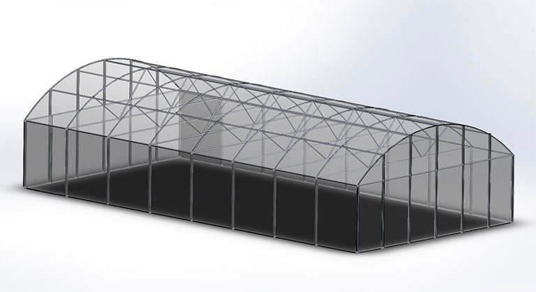 High Tech Temperature Control Greenhouse
